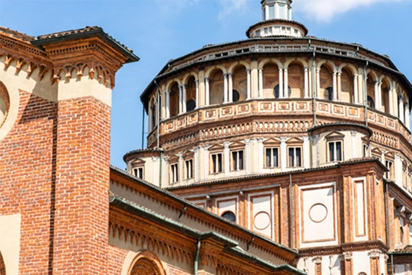 Church Santa Maria delle Grazie in Milan, Italy. The Home of "The Last Supper".